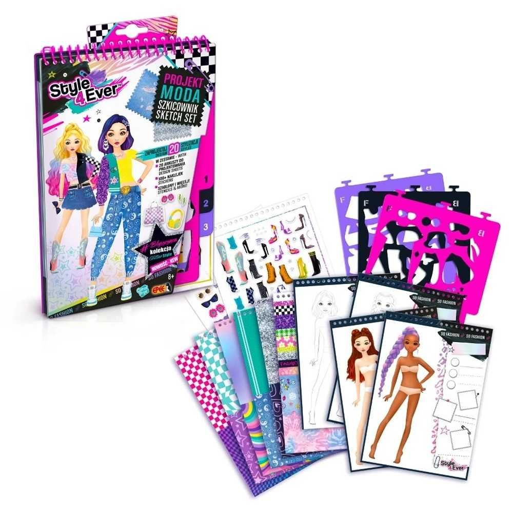Epee Projekt Moda Zestaw Szkicownik projektowanie moda modelki projekt