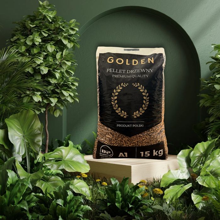 ‼️Pellet GOLDEN A1‼️ 6mm iglasto liściasty Sosnowo Dębowy Premium cert
