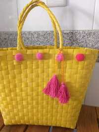 Cesta/o de praia (boho chic)