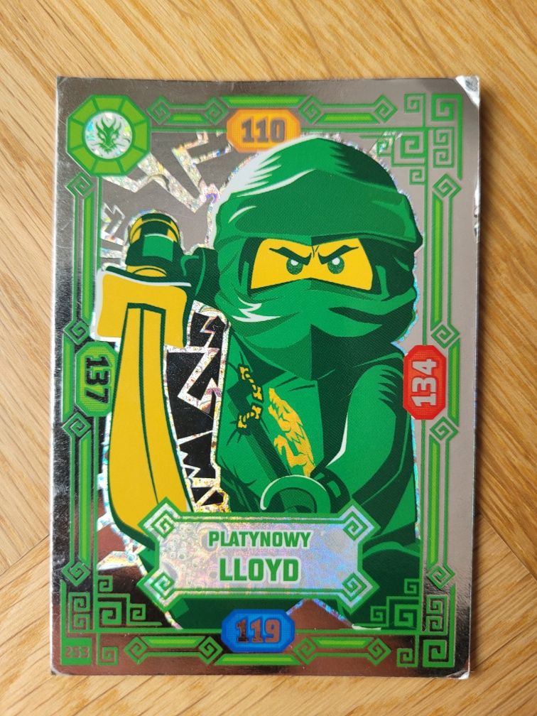 Lego Ninjago PLATYNOWY LLOYD karta nr 253 UNIKAT