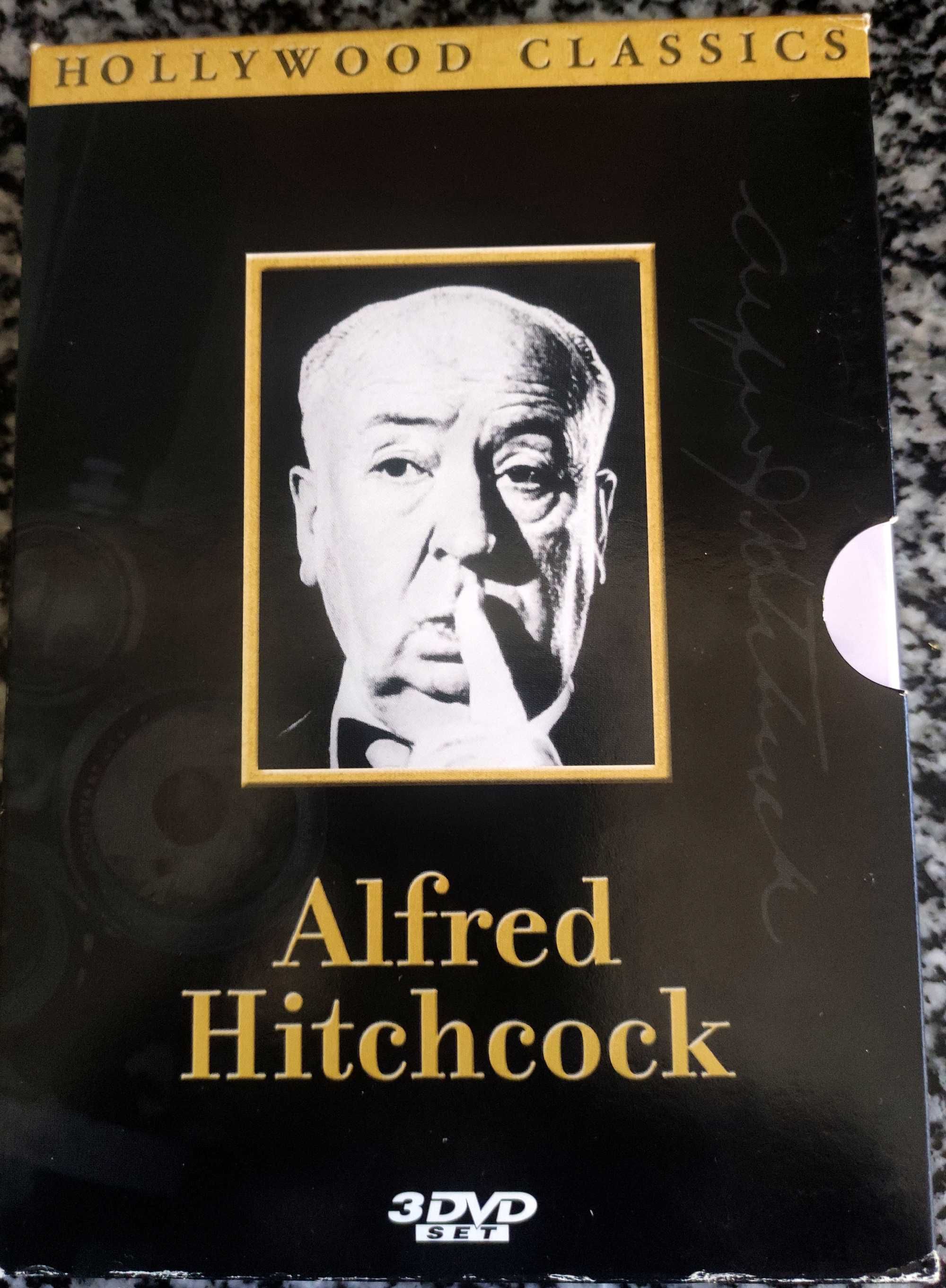 3 DVDs  Alfred Hitchcock (em caixa)