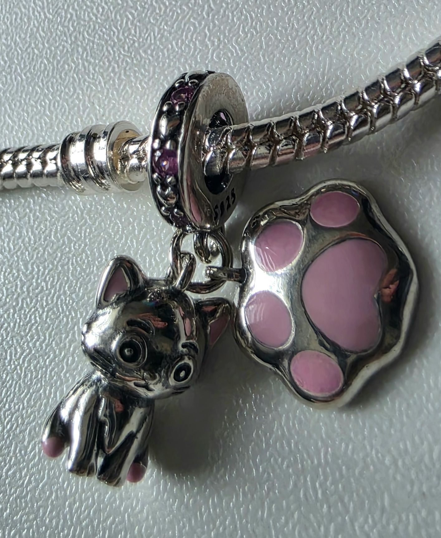 Charms do Pandory srebro 925 kotek