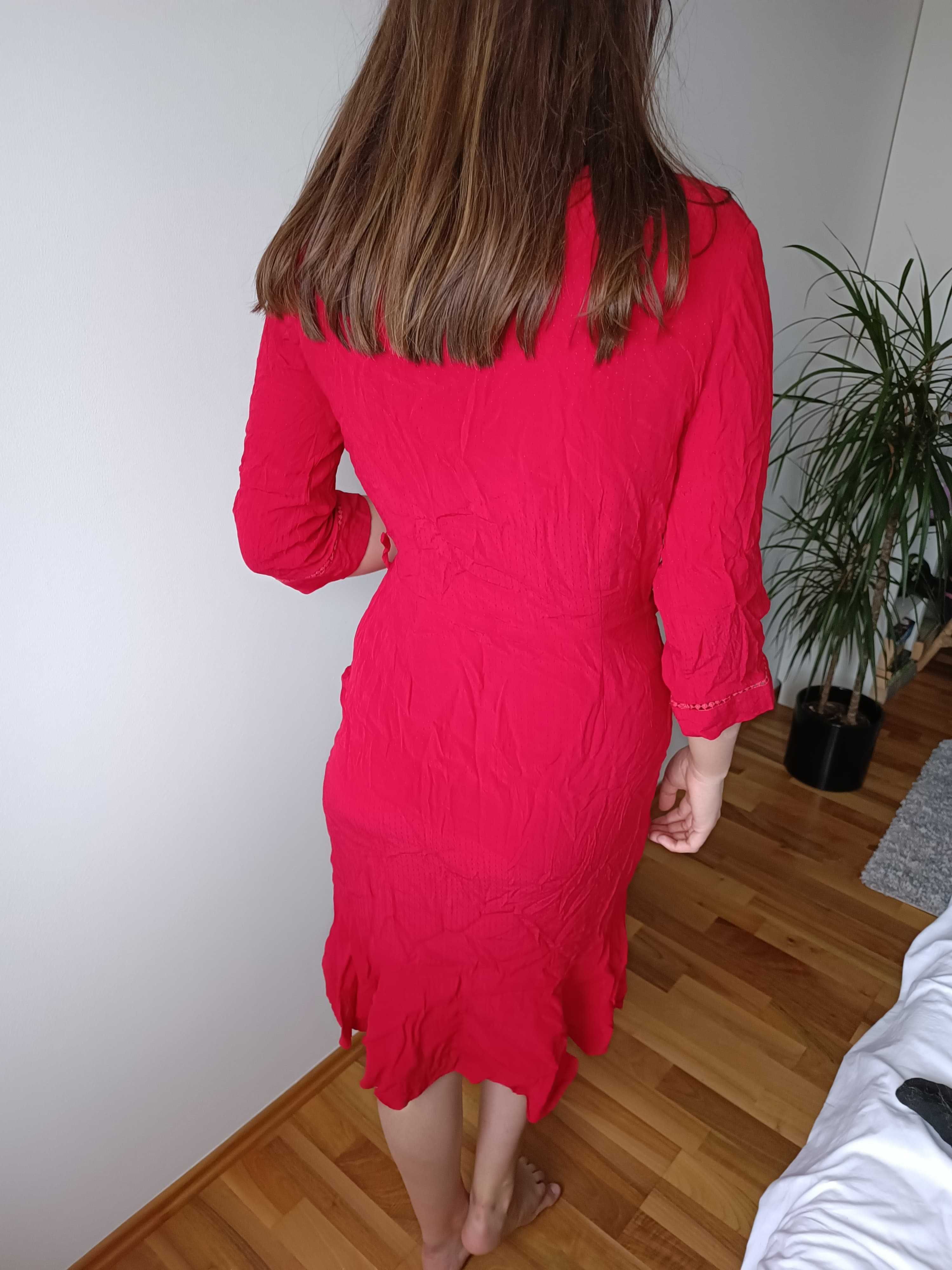 Sukienka kopertowa Modstorm czerwona