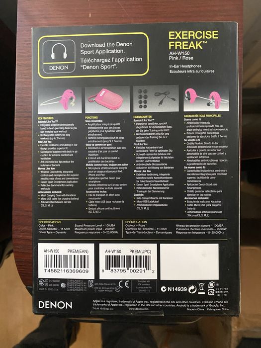 Наушники бездротові Denon AH-W150 PK