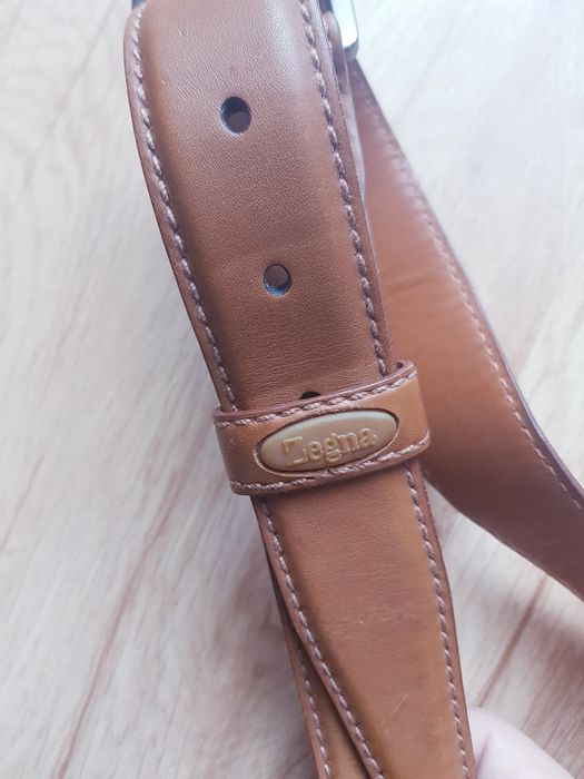 Skórzany pasek męski marki Ermenegildo Zegna