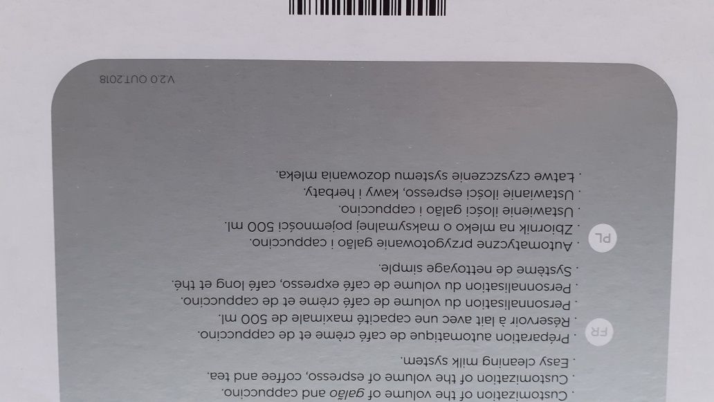 Gwarancja Delta Q Milk QOOL Ekspres do kawy kapsułkowy ze spieniaczem