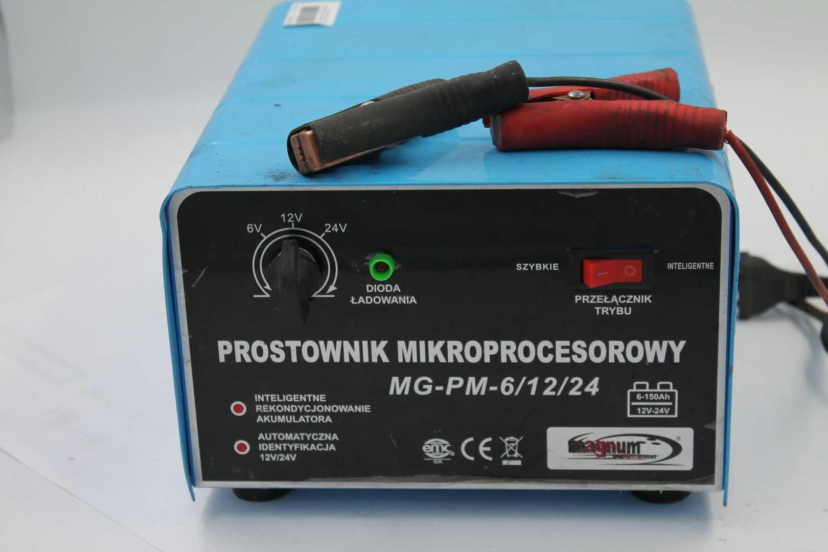 Prostownik do akumulatora Magnum 6/12/24 V, 0-10 A, 6AH-150 AH