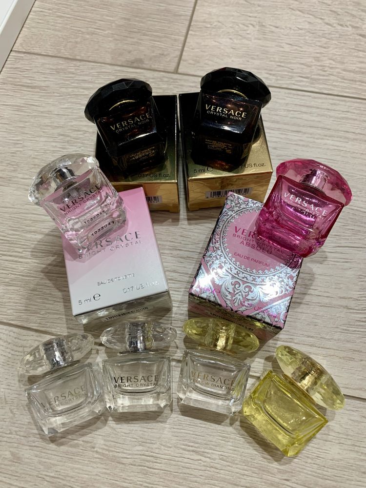 Пусті флакони Versace crystal noir bright yellow