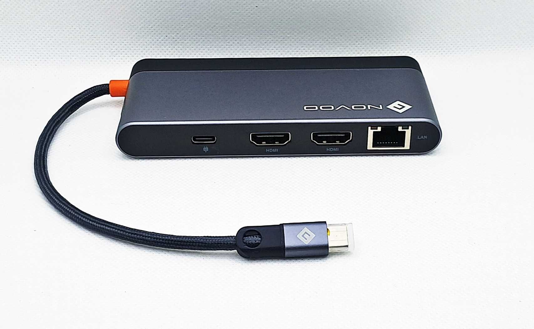 Adapter Hub stacja dokująca 8 w1 4K USB 3.0 Novoo NHM8D-141F