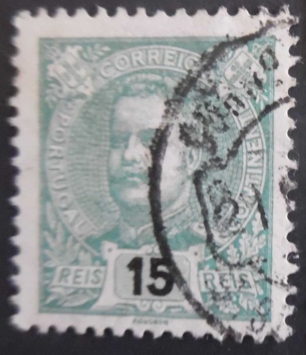Selos Portugal 1898- D. Carlos 15 reis Af. 140