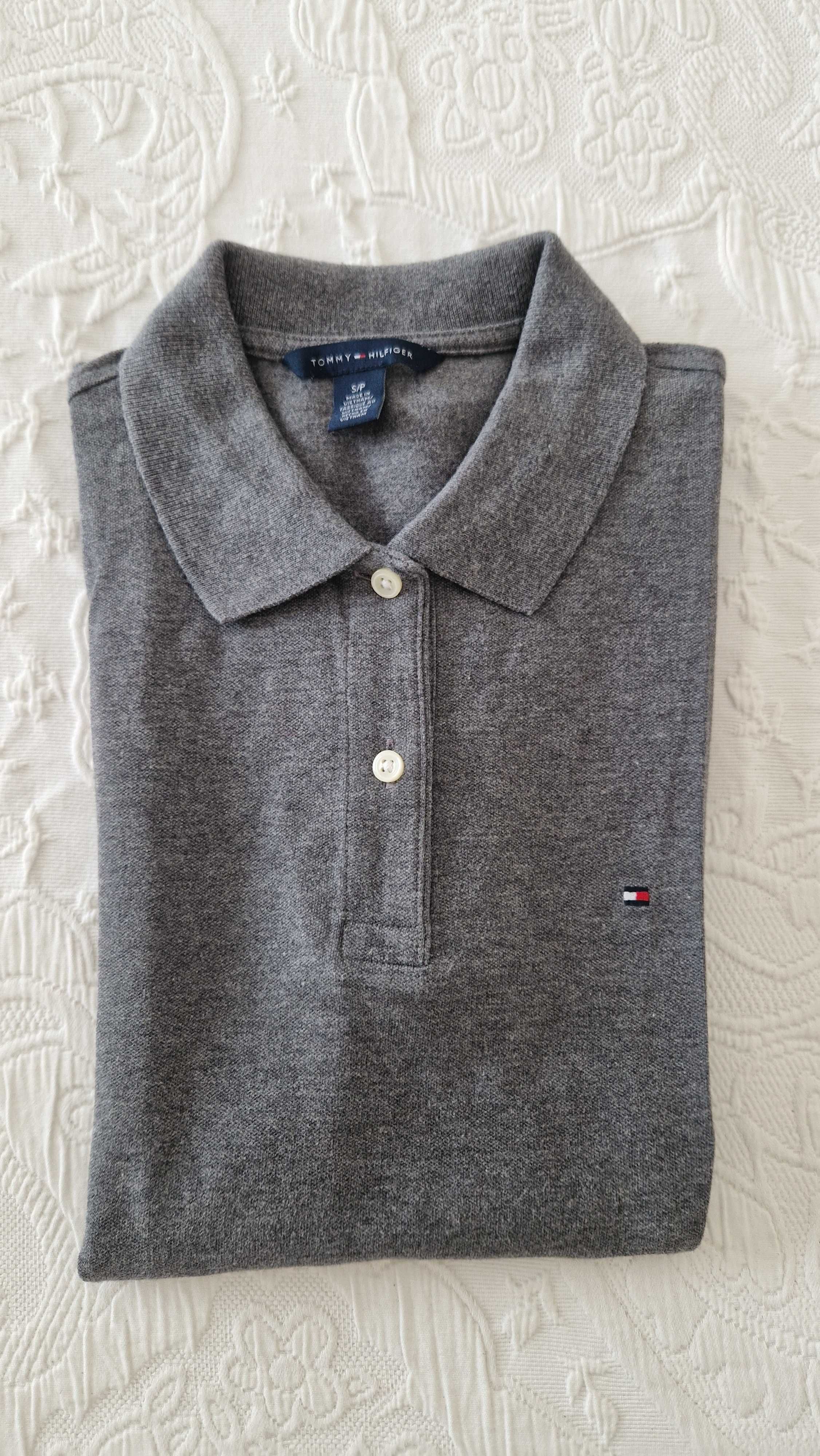 Polo cinza, Tommy Hilfinger, tamanho S/P