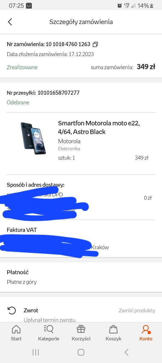 Motorola e22 sw bdb stanie