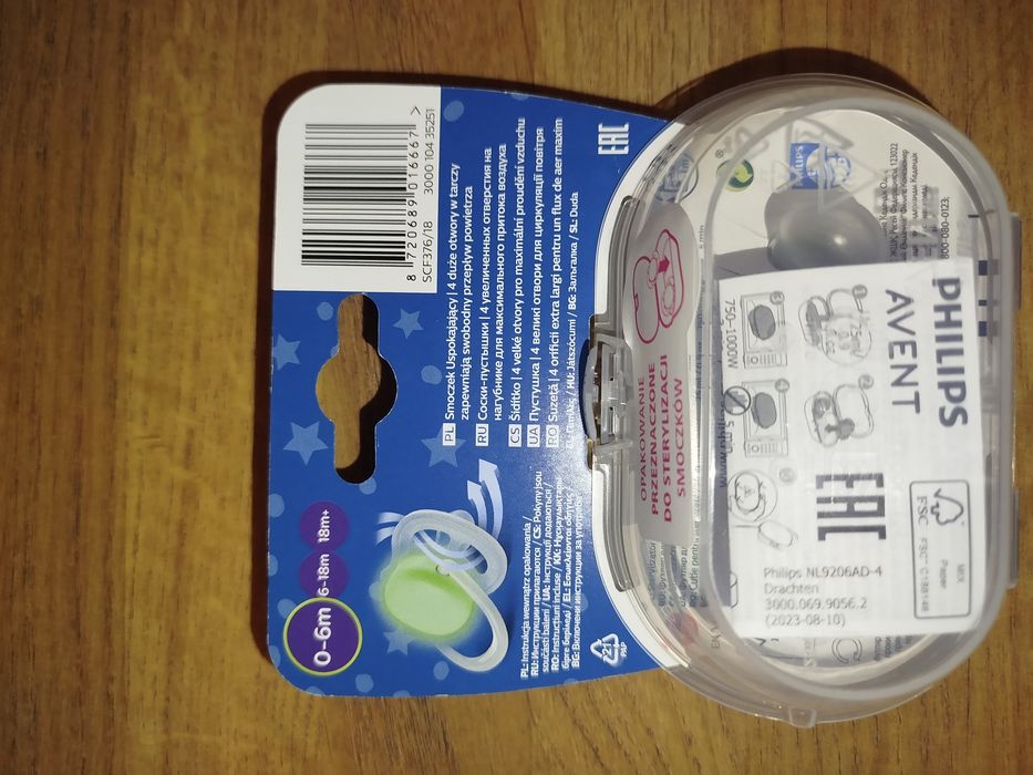 Smoczki Philips Avent Ultra Air Nighttime + Buddy Bear Lovi, Nowe