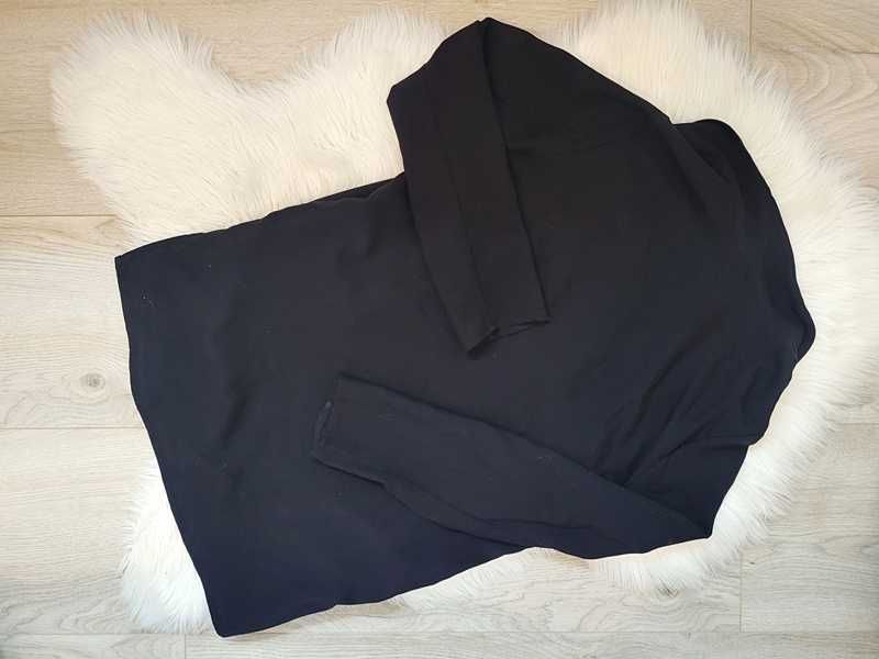 Czarna, klasyczna, lekka marynarka / żakiet z kieszeniami, H&M, 34 XS