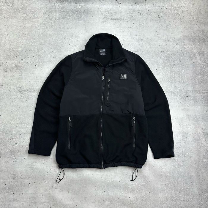 Черная флисовая кофта Karrimor north face с нейлоновыми  размер XL-XXL