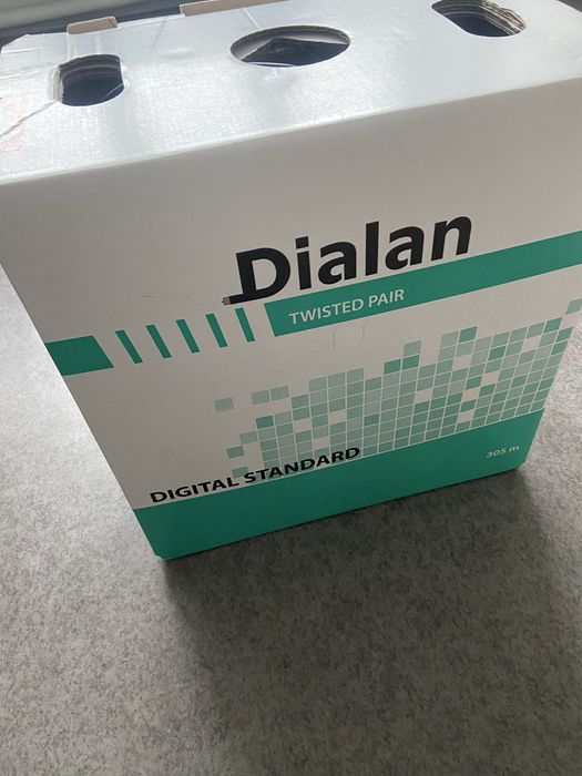 Кабель вита пара Dialan UTP Сat.5Е 4PR CU PE Outdoor 305м
