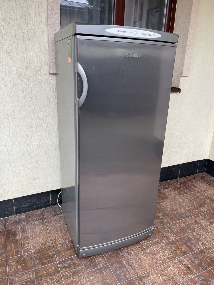 морозильна камера морозилка сіра gorenje