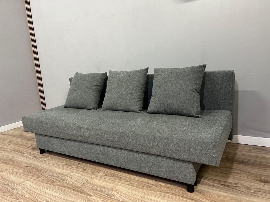 Kanapa Wersalka Rozkładana Szara IKEA Sofa Poduszki Dostawa!!