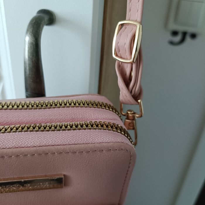 Torebka damska mała pudrowy róż