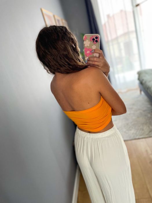 Pomarańczowy top Selfieroom M/L