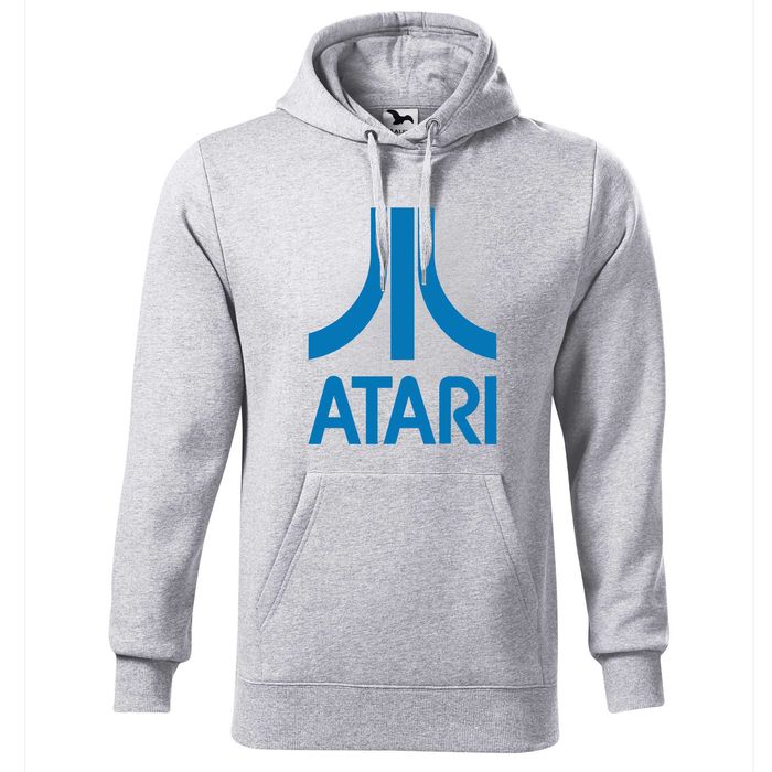 bluza z kapturem z logo ATARI, bluza stare gry logo ATARI