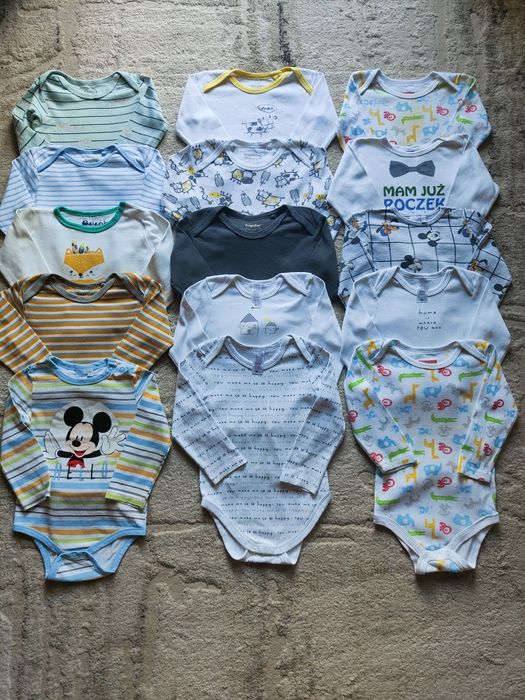 14x body chłopięce długi rękaw 86 C&A Disney Mickey