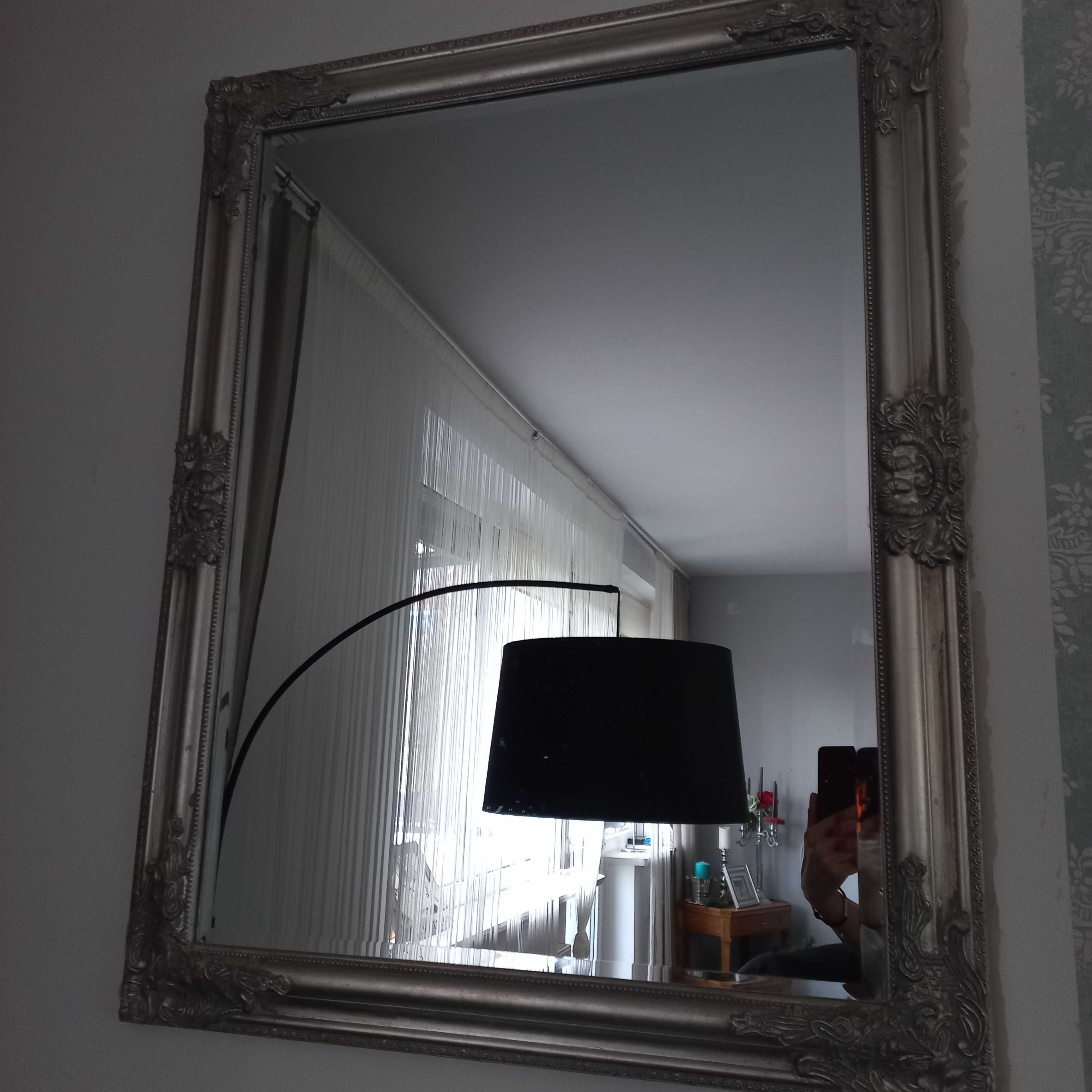 Lustro glamour srebrne