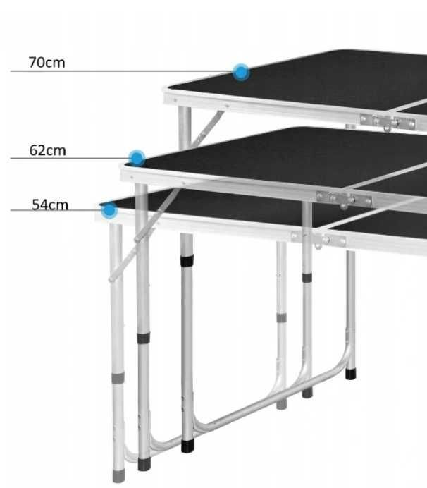 Nowy Stół stolik składany turystyczny + 4 krzesła na biwak, kemping,
