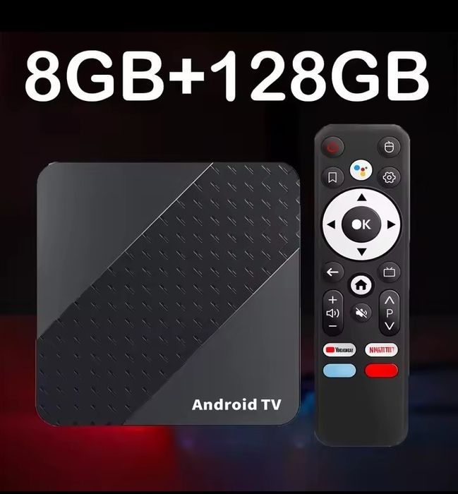 Android TV Box X10 — 8/128GB, Android 14, Wi-Fi 6, 8K + Пульт BT