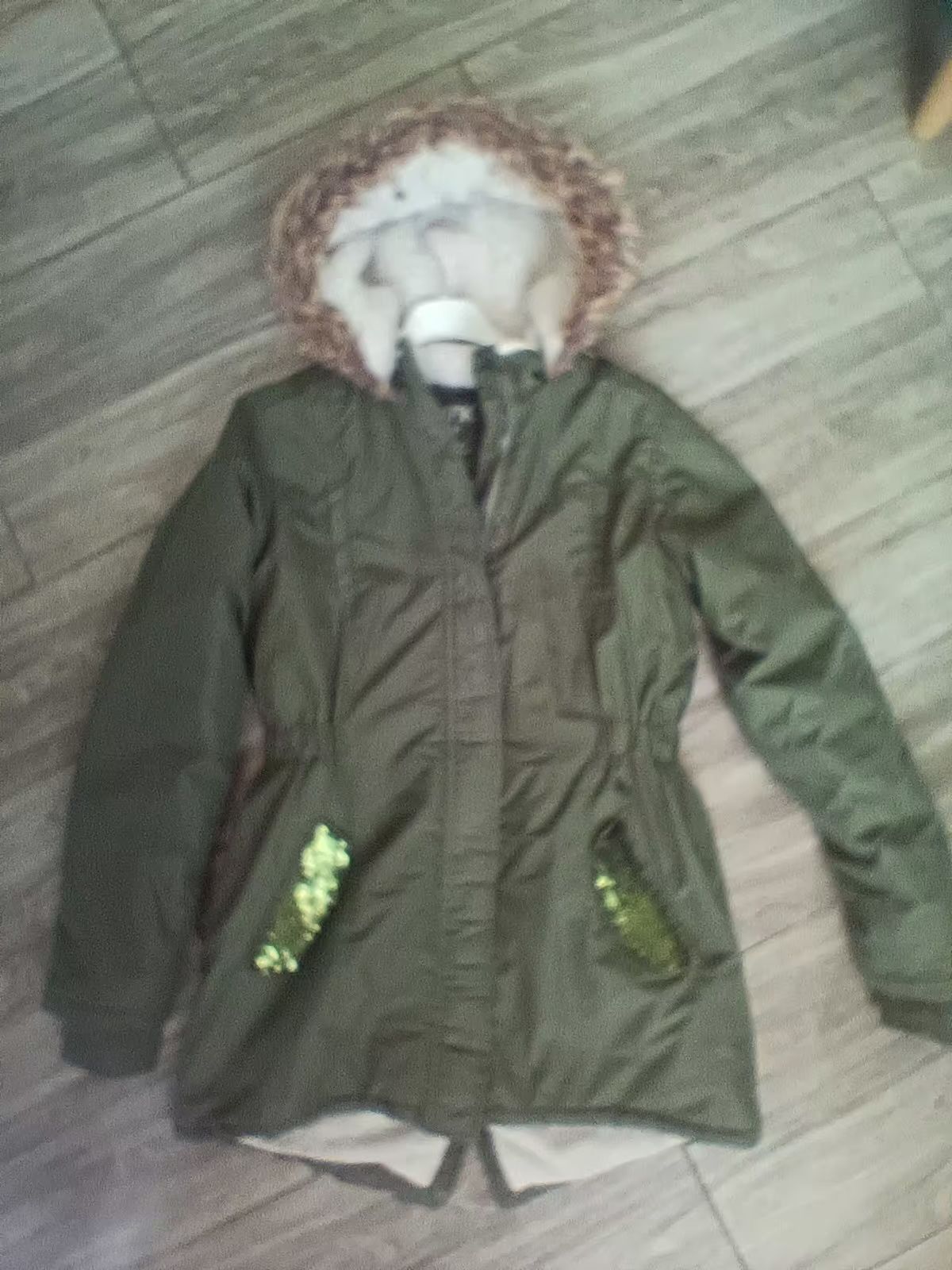 Parka zimowa dla dziewczynki r146/152