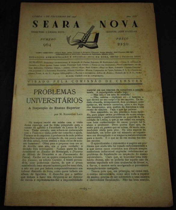 Seara Nova Ano XXV Número 964