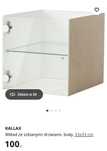 Ikea Kallax wklad ze szklanymi drzwiami