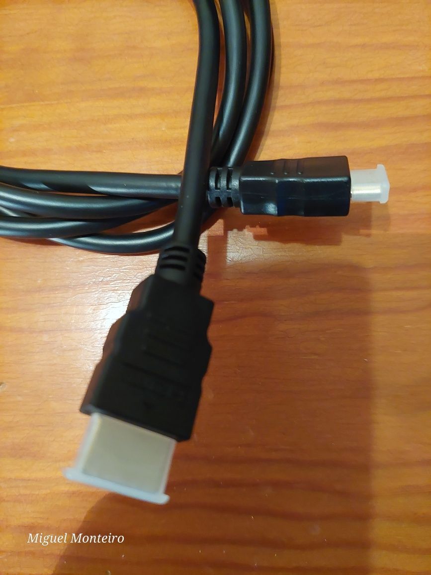 Cabo HDMI para Mini  HDMI com ethernet higt speed   Novo Nunca Usado