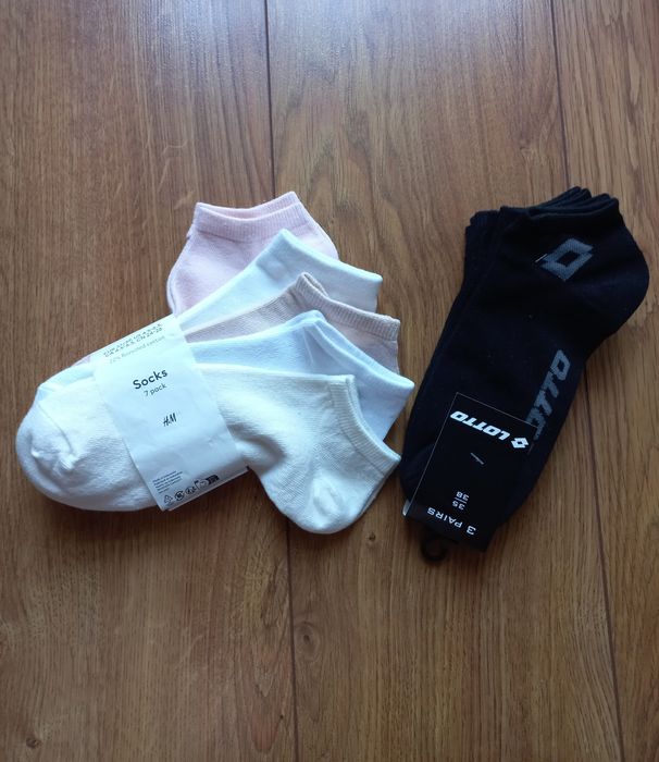 HM 8szt nowe krótkie skarpetki stopki Lotto