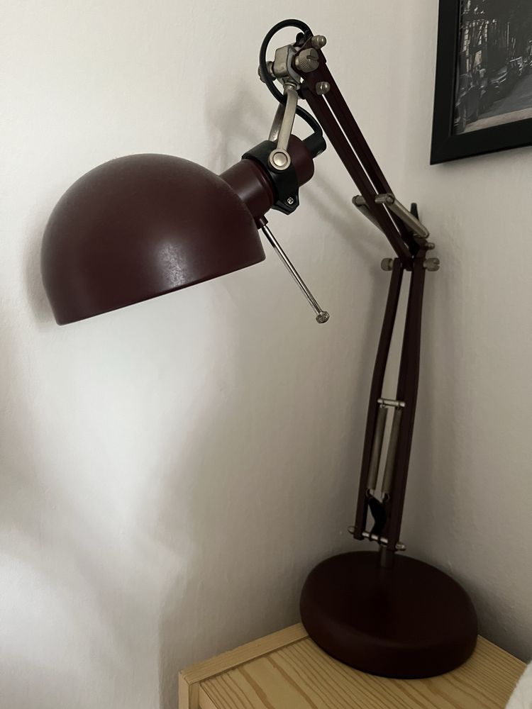Lampka biurkowa ikea brązowa