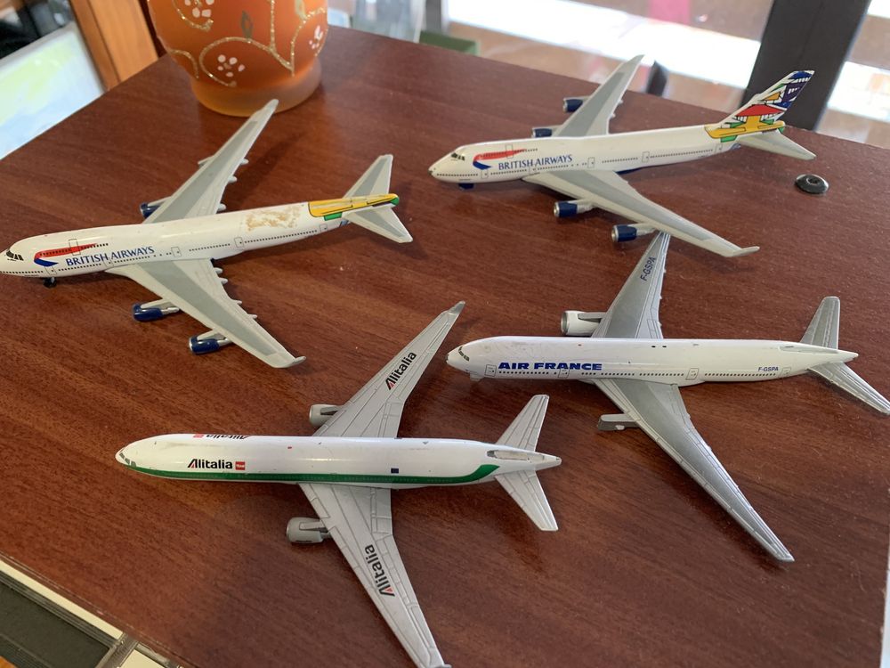 Aviões de chapa colecao old Raros vintage permuto