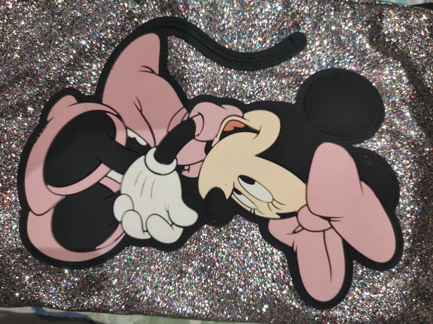 Bolsa Minnie com glitter