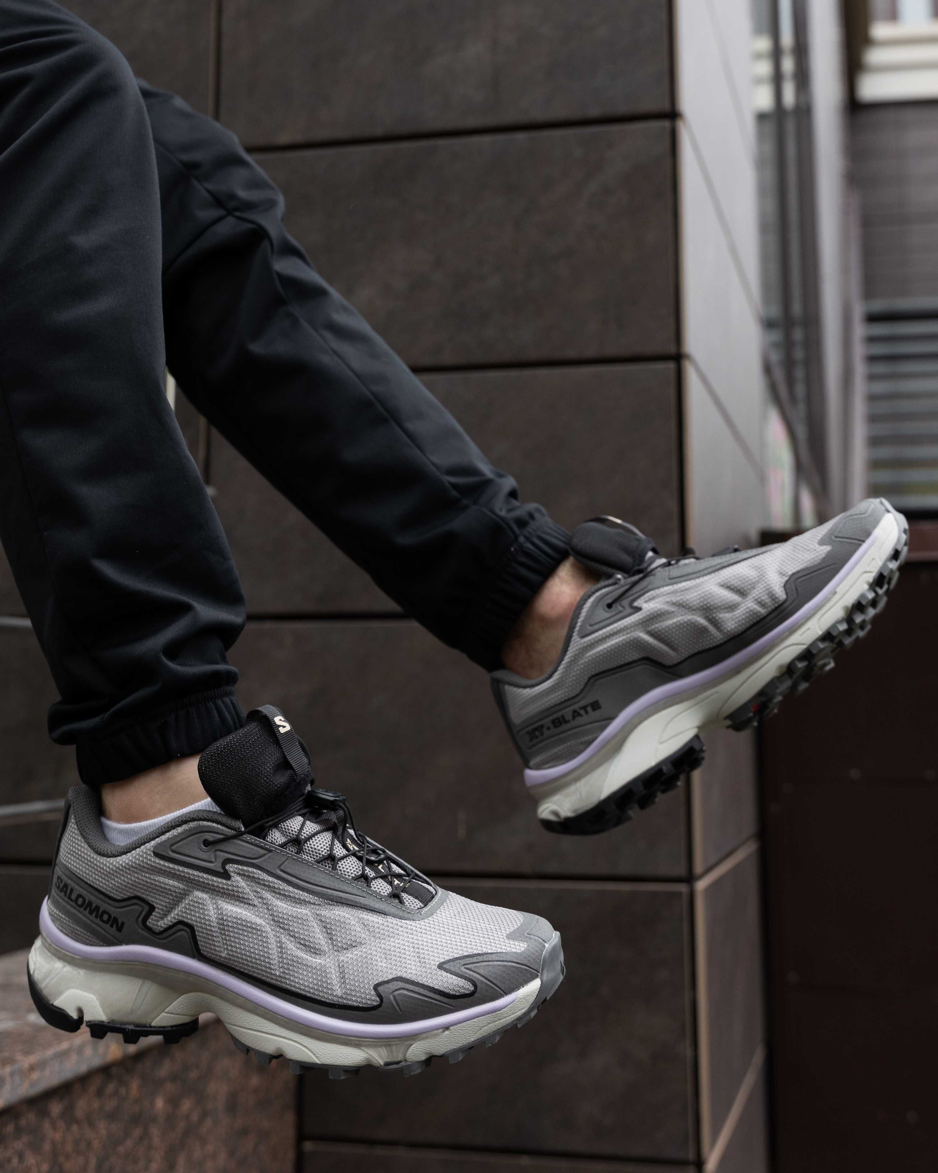 Мужские кроссовки Саломон Salomon XT-Slate Grey Purple