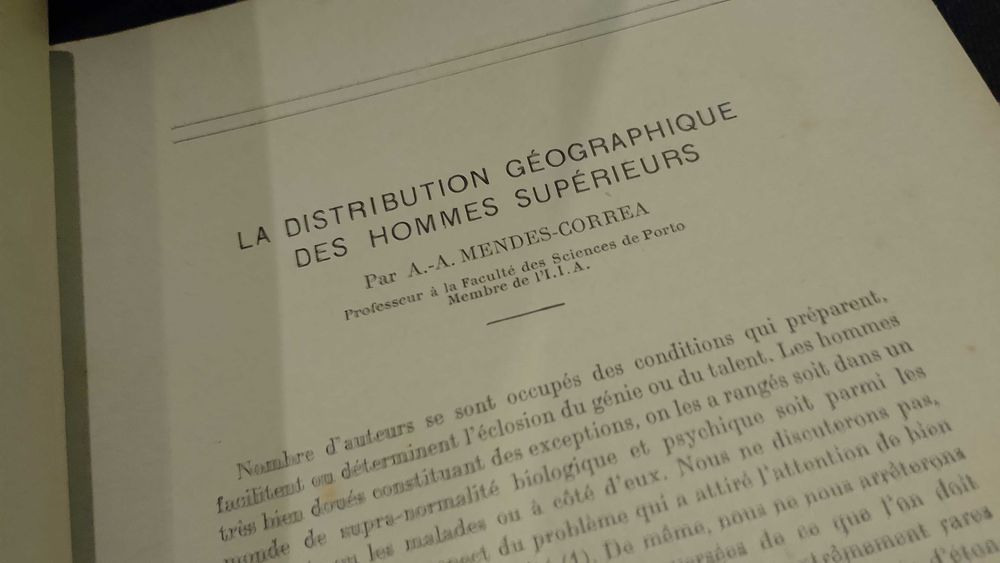 Revue Anthropologique "A. A. Mendes Correa" 1933