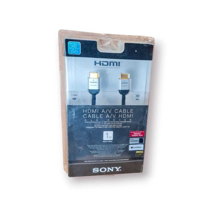 Cabo HDMI Sony DLC-HD10G– 1 m– Alta Velocidade /Full HD 1080p (selado)