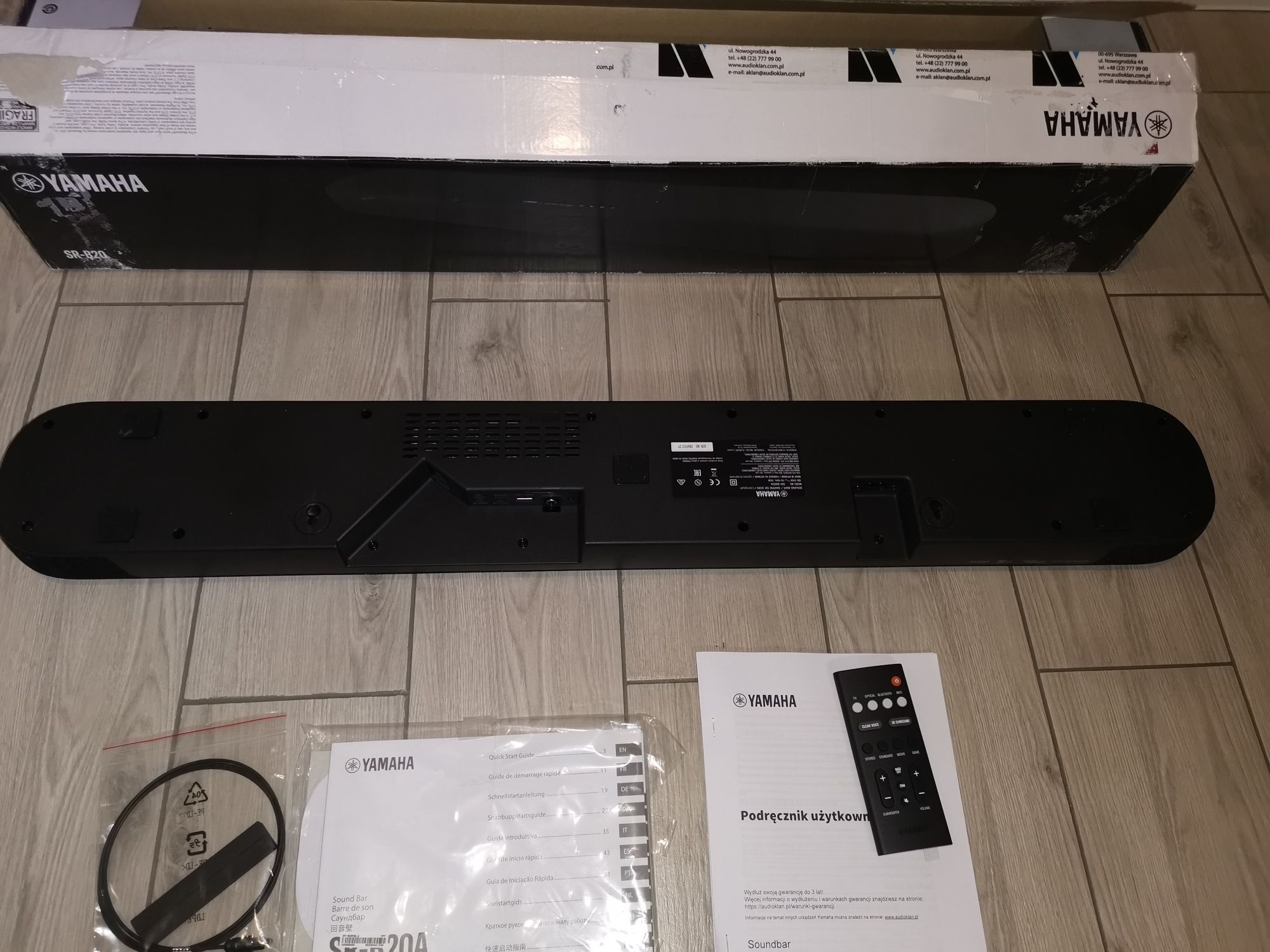 Nowy soundbar Yamaha SR-B20A 2.1 120W