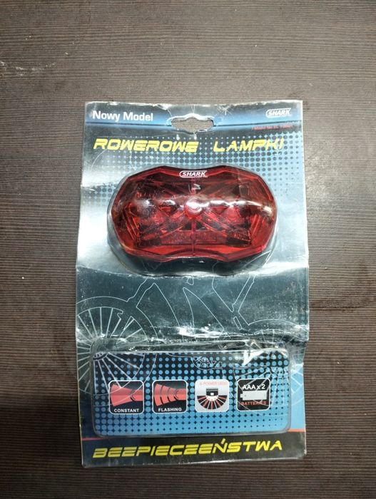 Lampka rowerowa tylna LED na baterie