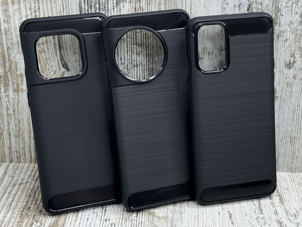 Чехол плотный Carbon TPU на OnePlus 12/ 11/ 1+ 10 Pro и др. Чохол
