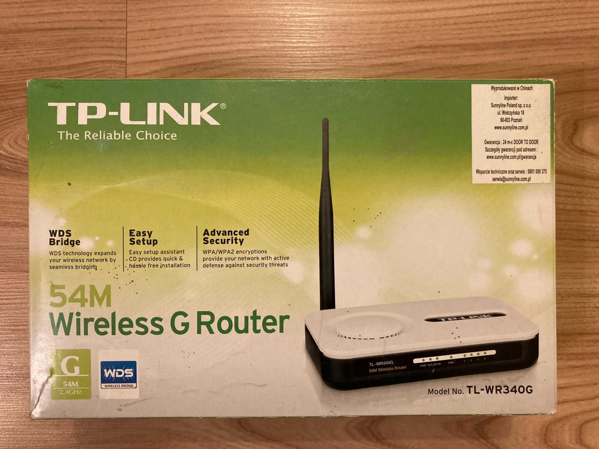 Router TP-LINK model TL-WR340G w BARDZO DOBRYM stanie