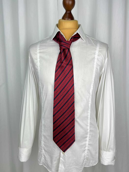 STEFANO RICCI Striped Silk Tie краватка галстук в полоску Стефано Шовк