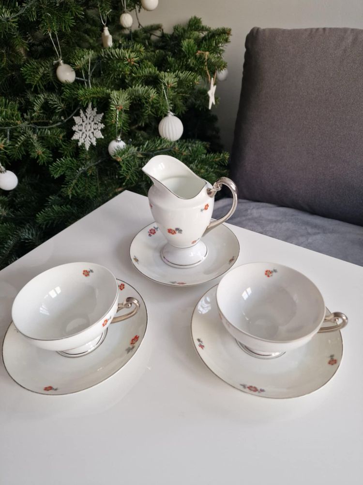 Przedwojenny zestaw kolekcjonerskiej porcelany - GIESCHE