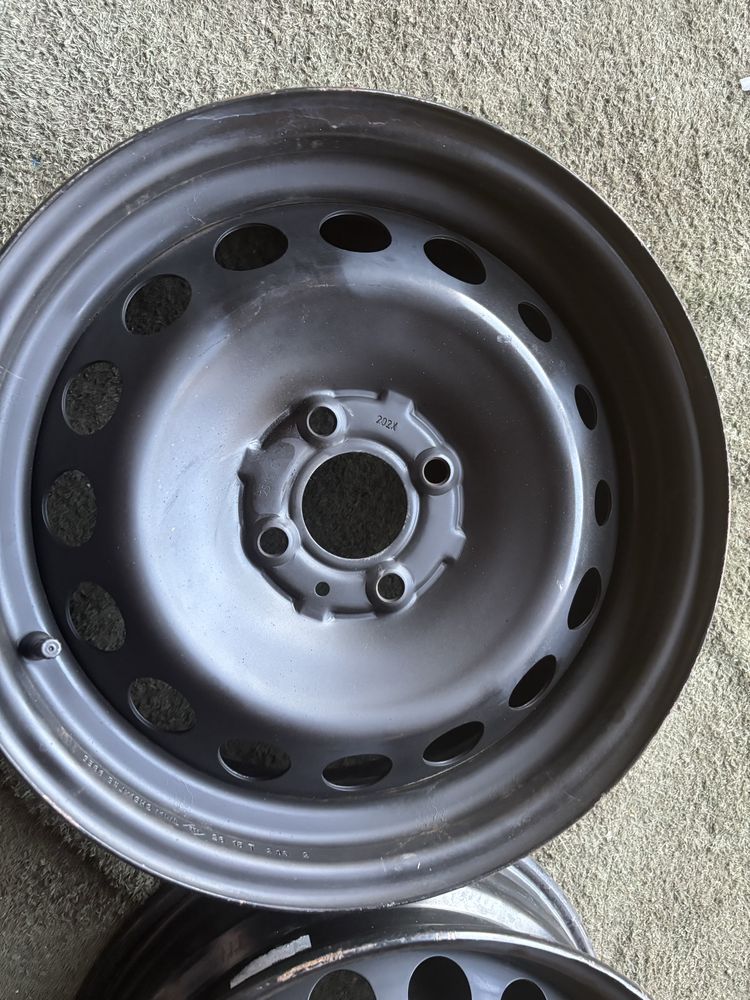 4x100 RENAULT 5,5J15 ET36 felgi stalowe 60,1 twingo