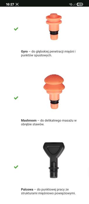 Pistolet do masażu HABYS gun PRO - jak nowy gwarancja, ekran LED