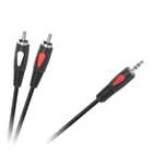 Kabel wtyk jack3.5-2RCA 1.8m Cabletech Eco-Line