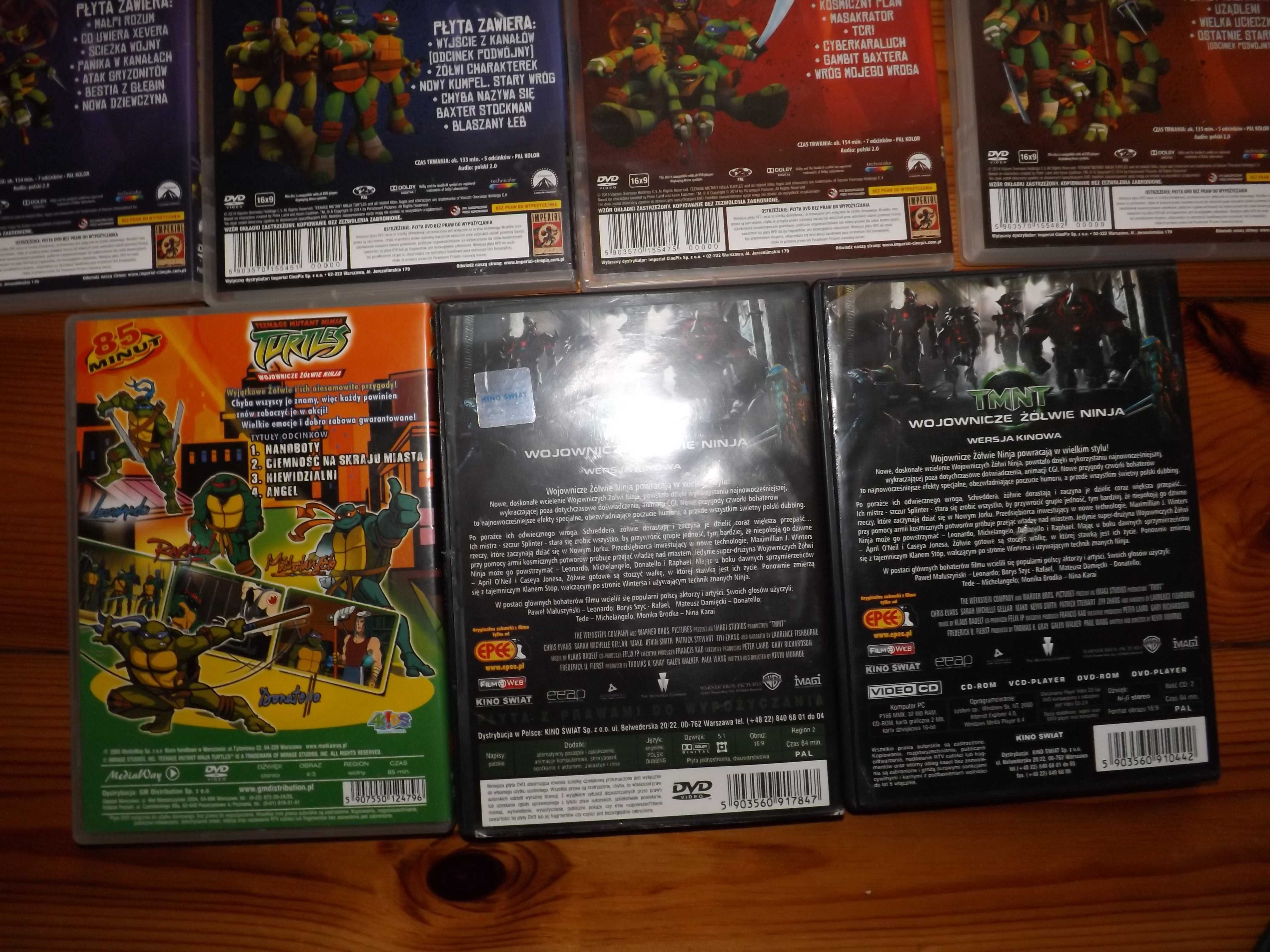 Żółwie Ninja bajki, filmy dvd